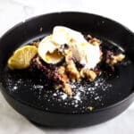 Lemon Blueberry Dump Cake with Icecream